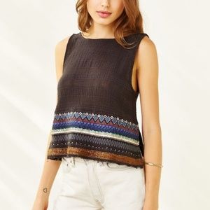 Urban Outfitters embroidered tank top